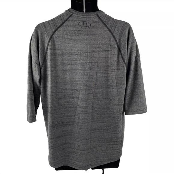 Mens Under Armour Project Rock 3/4 Sleeve Shirt Sz M Loose Heatgear - Picture 3 of 8